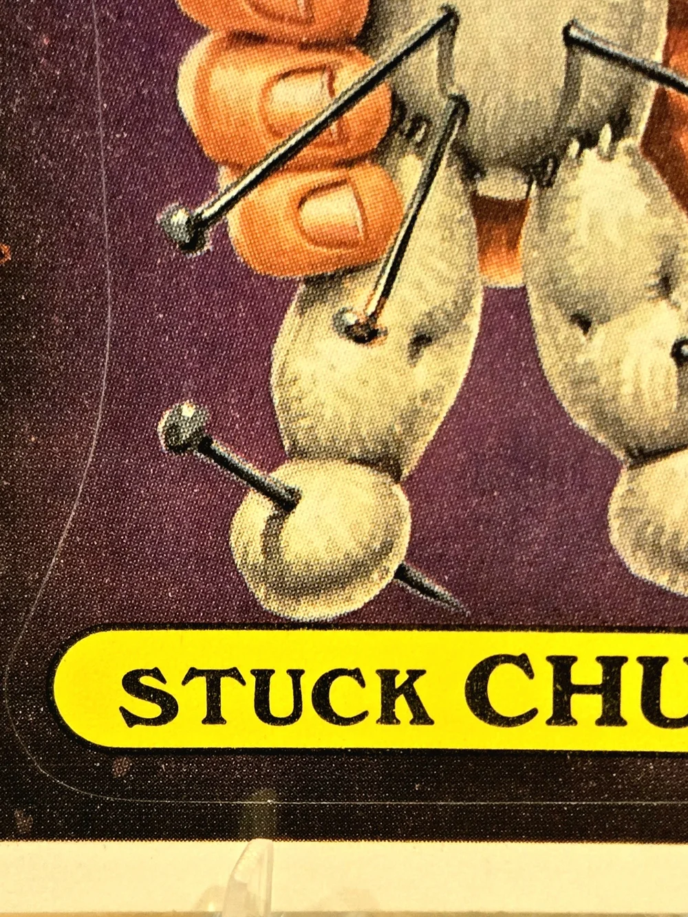 Garbage Pail Kids 1986 STUCK CHUCK #85a Print and Copyright Error Lot of 2 Rare!